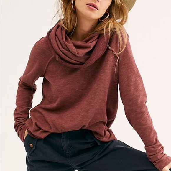 Free People Sweaters - Free People Beach Cowl Neck Pullover